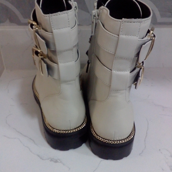 KURT GEIGER LONDON Sutton Eye Embellished Combat Boots - Picture 6 of 7